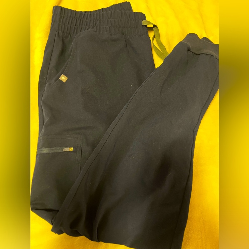 Navy Blue Large and Tall Fig Scrub Pants